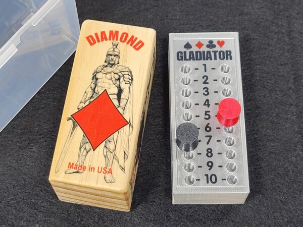 Gladiator Suited Marker and Scorekeeper Gift Set for Euchre Card Games