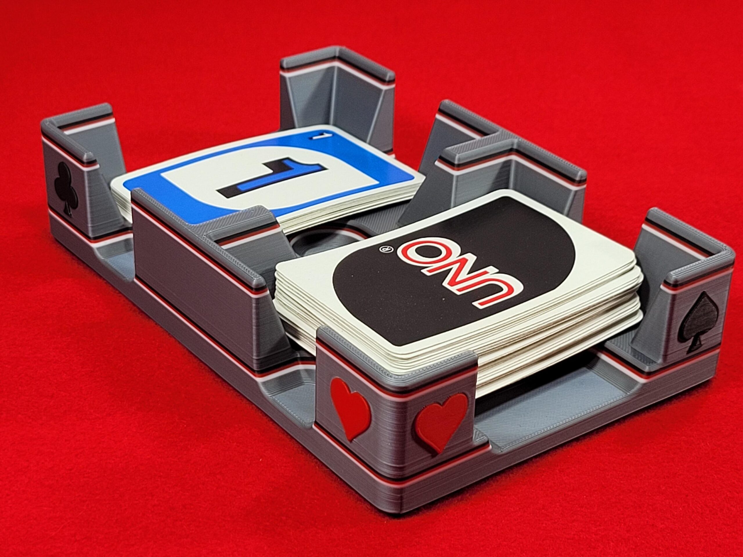 Suited Playing Card Tray: Ritzy Design, Draw & Discard Caddy - Image 3