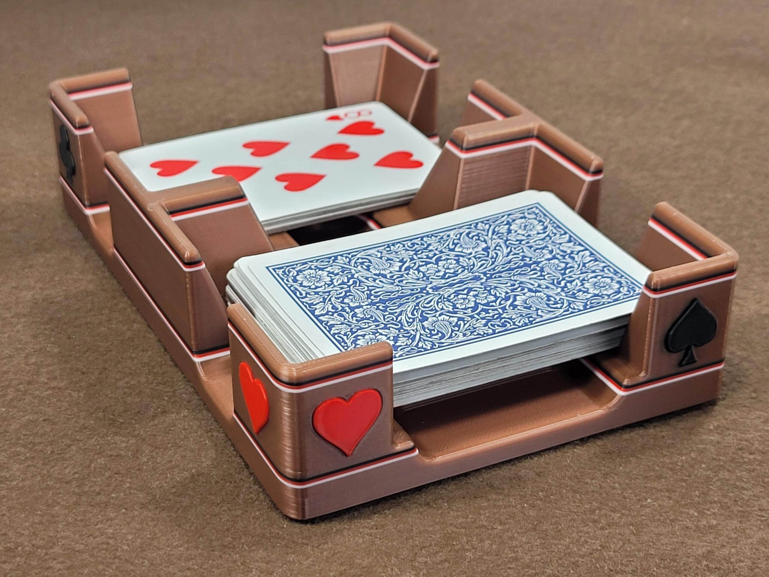 Suited Playing Card Tray: Ritzy Design, Draw & Discard Caddy - Image 5