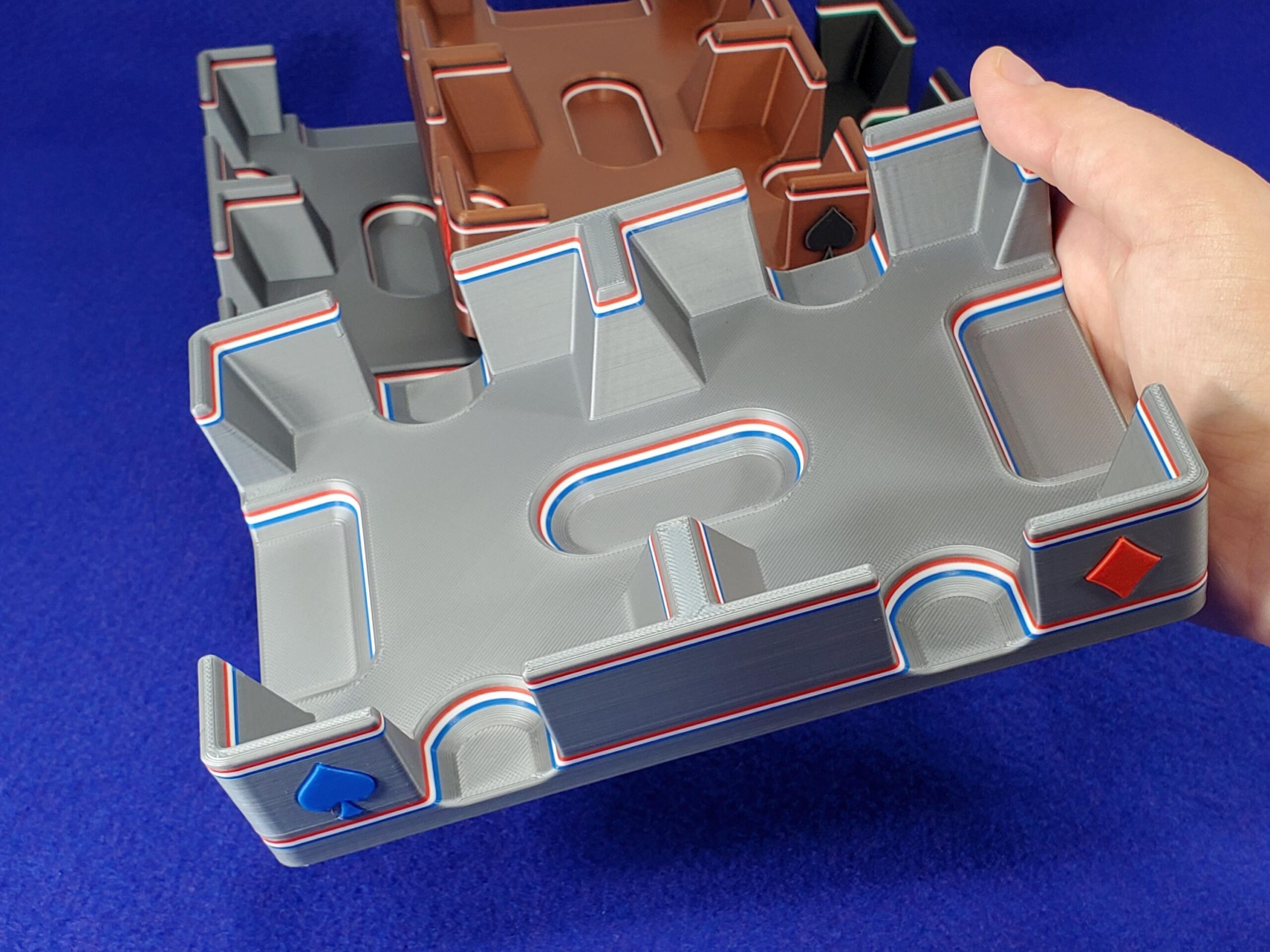 Suited Playing Card Tray: Ritzy Design, Draw & Discard Caddy - Image 8