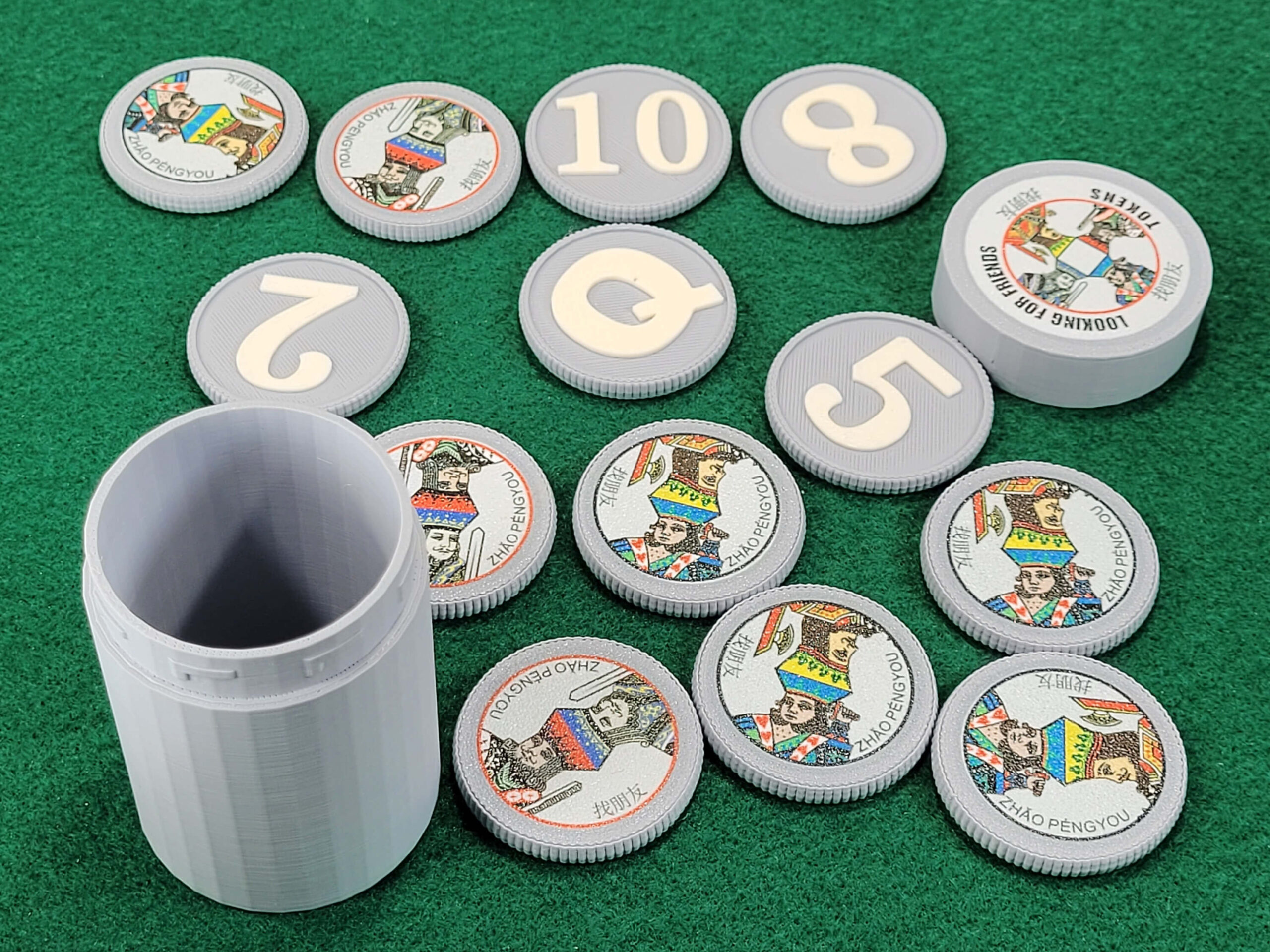 Looking for Friends Plastic Token Set - AKA Finding Friends or Zhăo Péngyou (找朋友) card game - Image 10