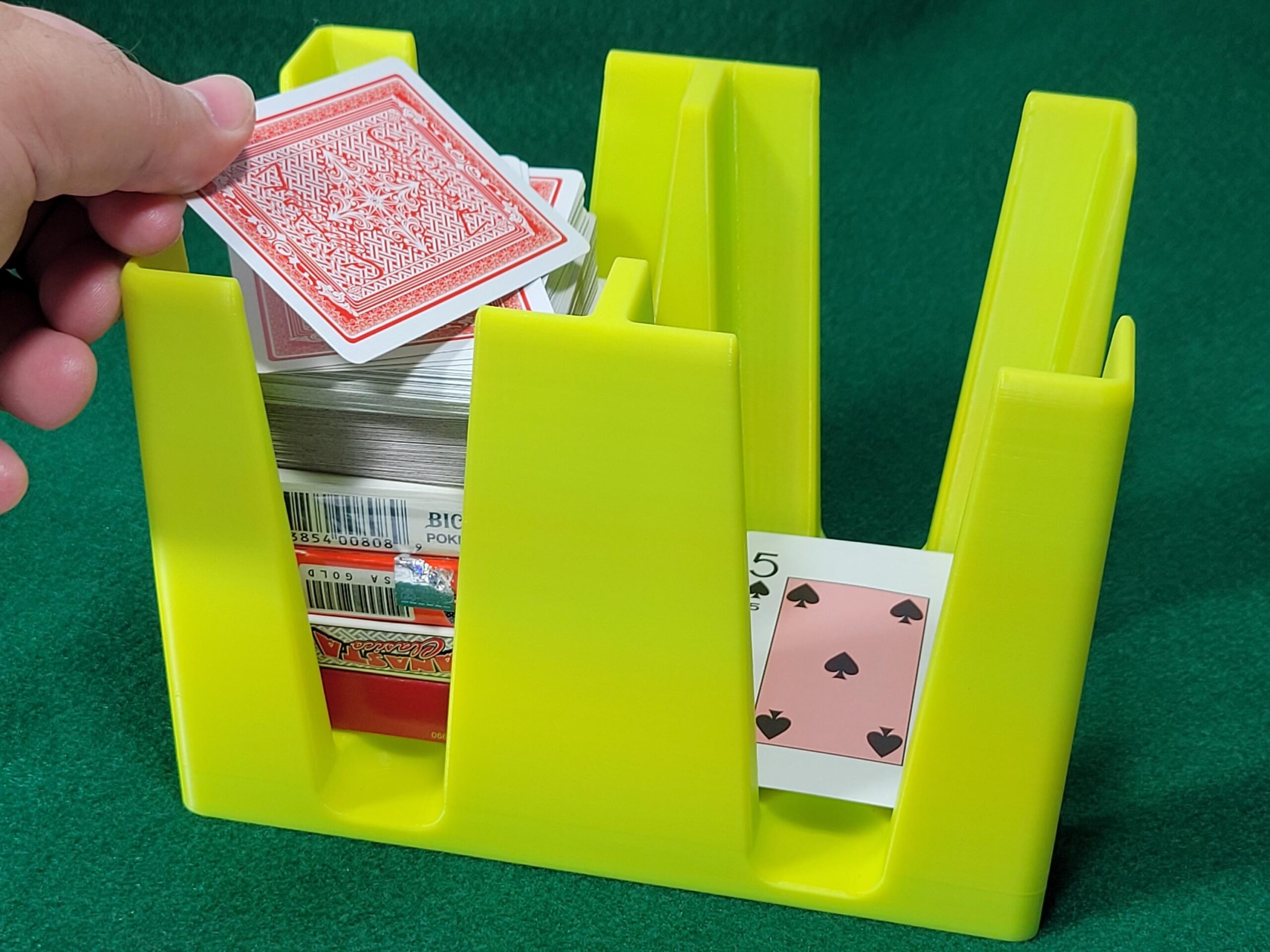 12-Deck Playing Card Tray: Canasta, Hand & Foot Card Games - Image 2