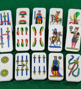Italian Playing Card Dominoes: Vintage Neapolitan Art, Scopa Briscola Games