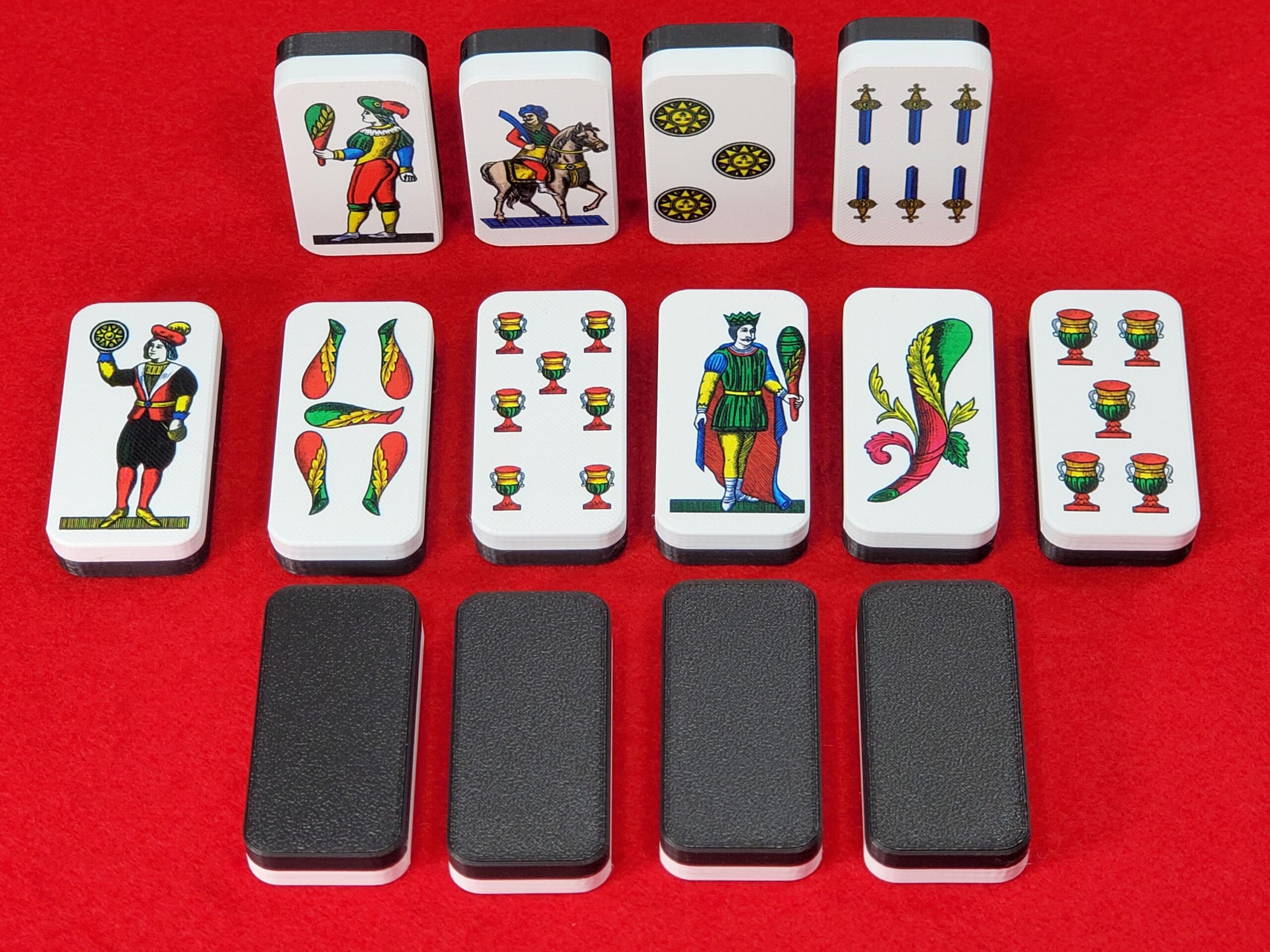 Italian Playing Card Dominoes: Vintage Neapolitan Art, Scopa Briscola Games - Image 6