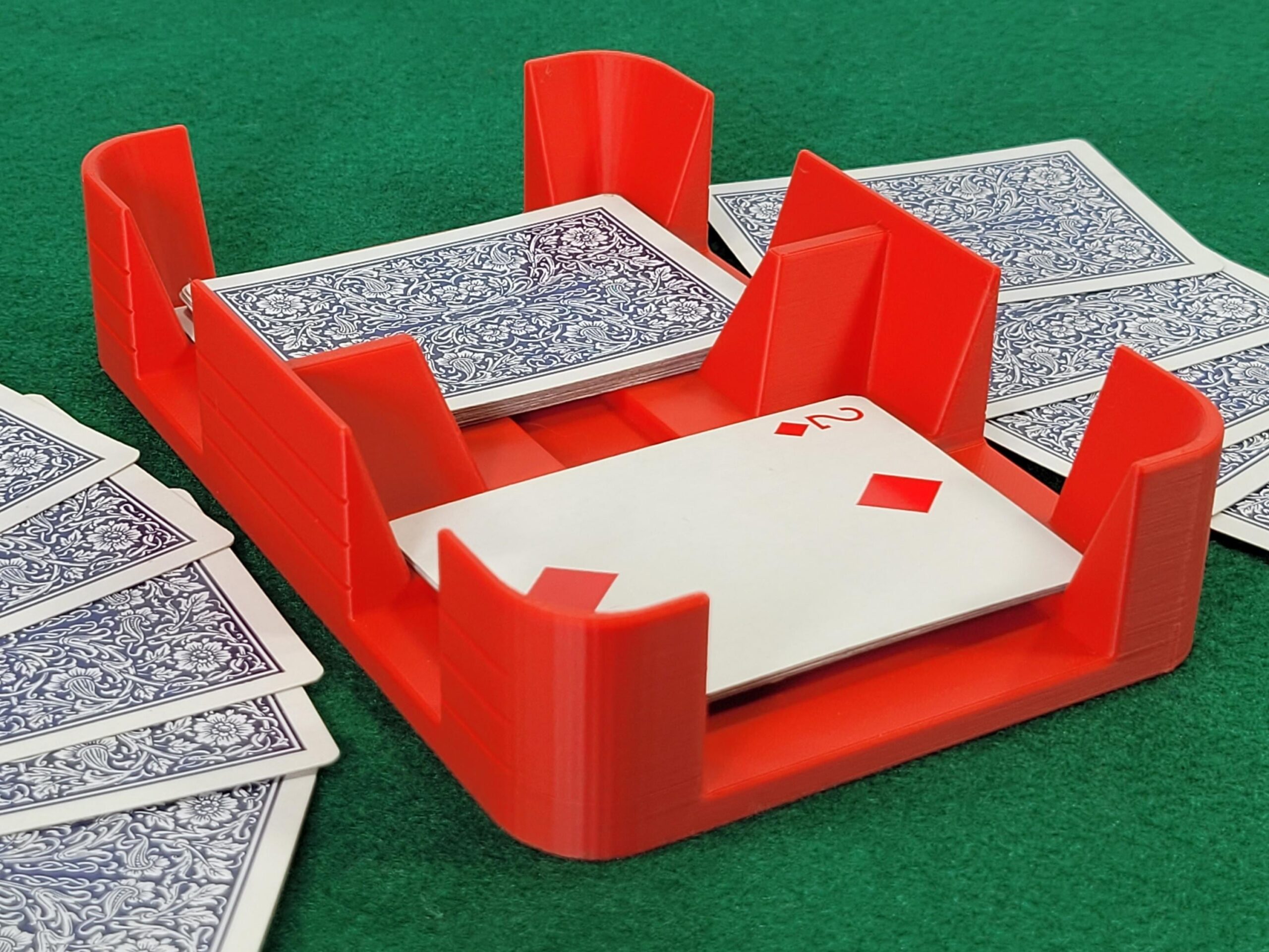 Cool Canasta Card Tray: Plastic Clásico Brand Playing Card Caddy - Image 5