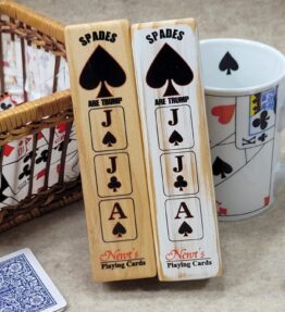 68d5aa488fd2079887953484.jpg Euchre Trump Club: Wood Card Ranking Indicator - Made in USA