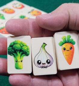 Fruit & Veggie Mahjong Tile Game: Seaside Escape, Made in USA