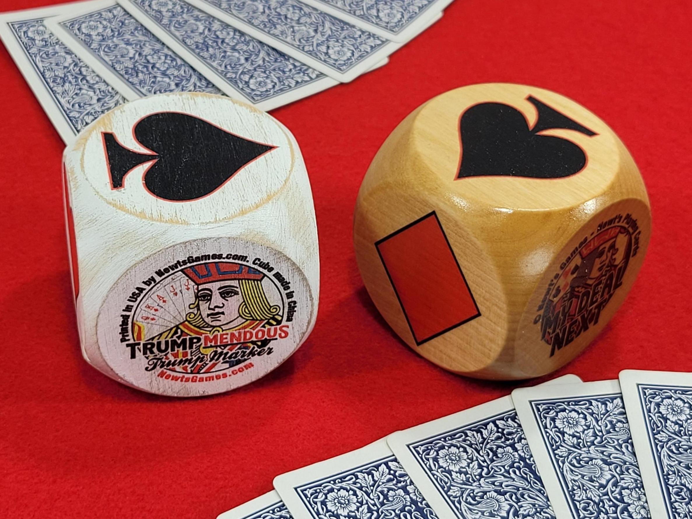 Wood Trump Indicator: Original Trumpmendous suited marker for playing card games (2.5 inch)