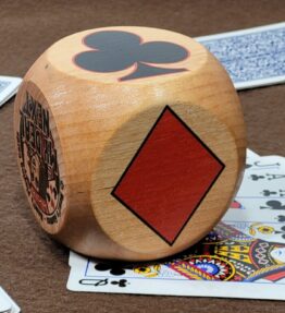 68d5aa888fd2079887954e2c.jpg Wood Trump Indicator: Original Trumpmendous suited marker for playing card games (2.5 inch)