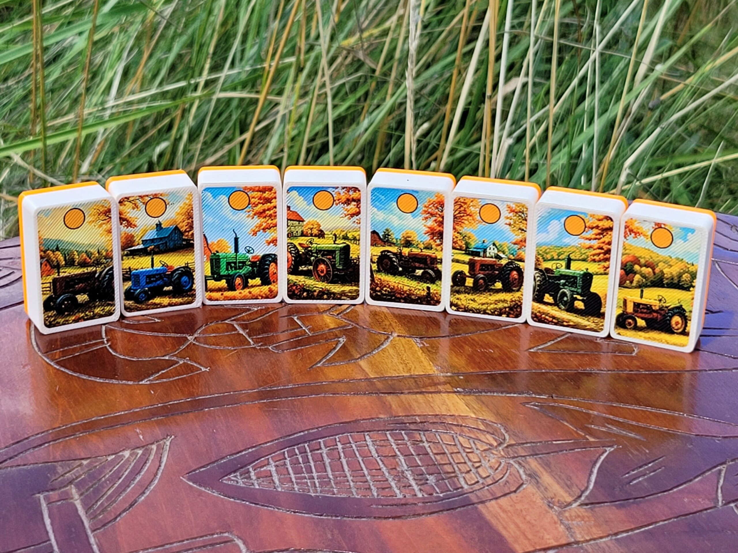 Trucks and Tractors Mahjong Tile Game: Seaside Escape, Farm Theme - Made in USA - Image 7