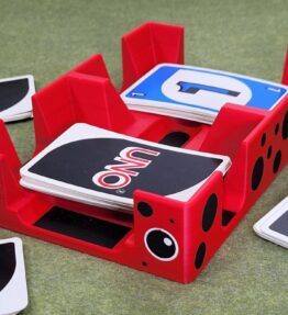 Ladybug Playing Card Tray: USA Made Plastic Caddy