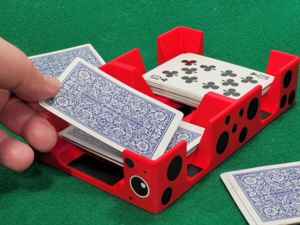 Ladybug Playing Card Tray: USA Made Plastic Caddy - Image 3