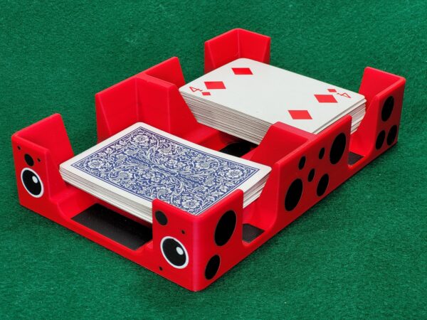 Ladybug Playing Card Tray: USA Made Plastic Caddy - Image 6