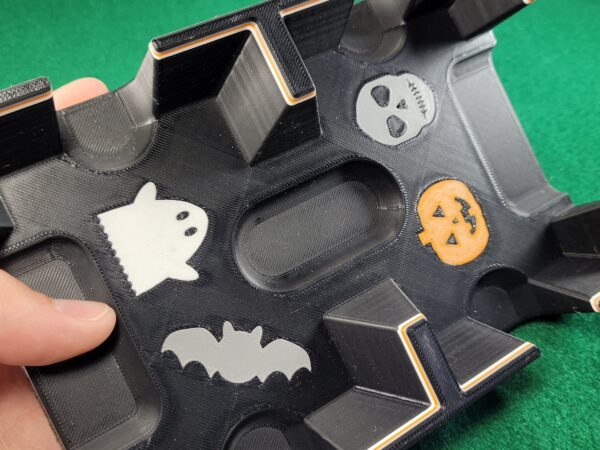 Halloween Playing Card Tray: US-Made Plastic Caddy with Felt Bottom - Image 6