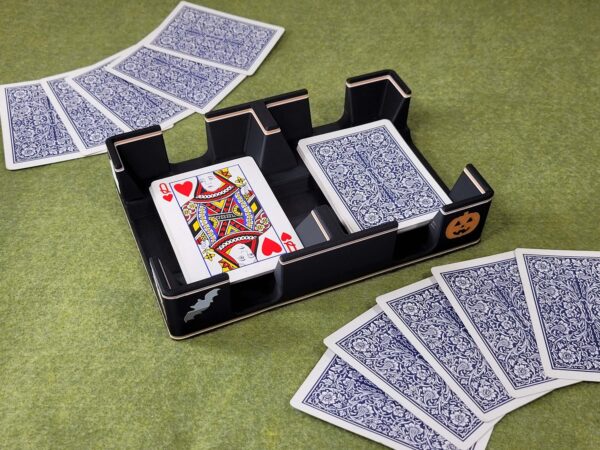 Halloween Playing Card Tray: US-Made Plastic Caddy with Felt Bottom - Image 9