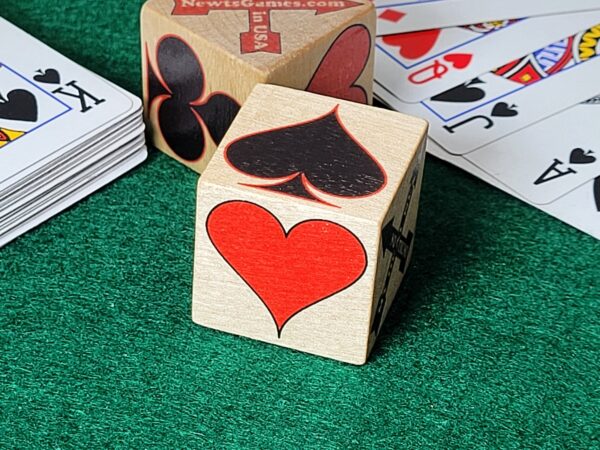 Wood Trump Suit Indicator Set: Euchre, Bridge, Pinochle - Distressed or Natural - Image 3