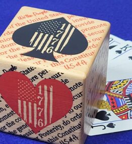 68d5aaf78fd2079887956bdb.jpg Patriotic Trump Card Game Marker: We the People Desk Decor