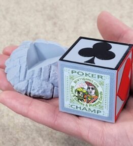 68d5aafe8fd2079887956ec9.jpg Playing Card Champ Trophy: Custom Poker, Euchre, Bridge, Canasta award with Stand