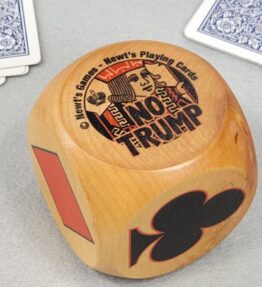 68d5aafe8fd2079887956ef3.jpg Wood NO Trump Indicator Cube: Bridge Playing Card Game Marker