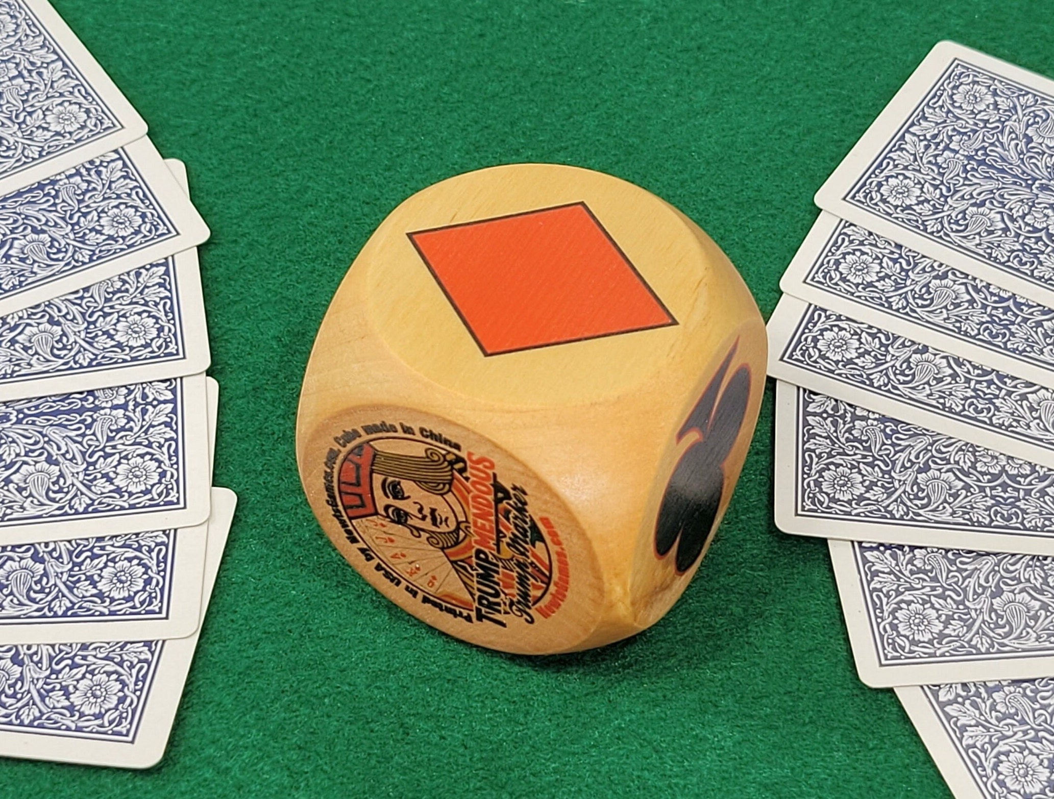 Wood NO Trump Indicator Cube: Bridge Playing Card Game Marker - Image 3