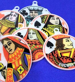 Personalized Playing Card Ornament: Custom Poker Fan Gift, Made in USA