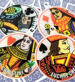 Personalized Playing Card Ornament: Custom Poker Fan Gift, Made in USA