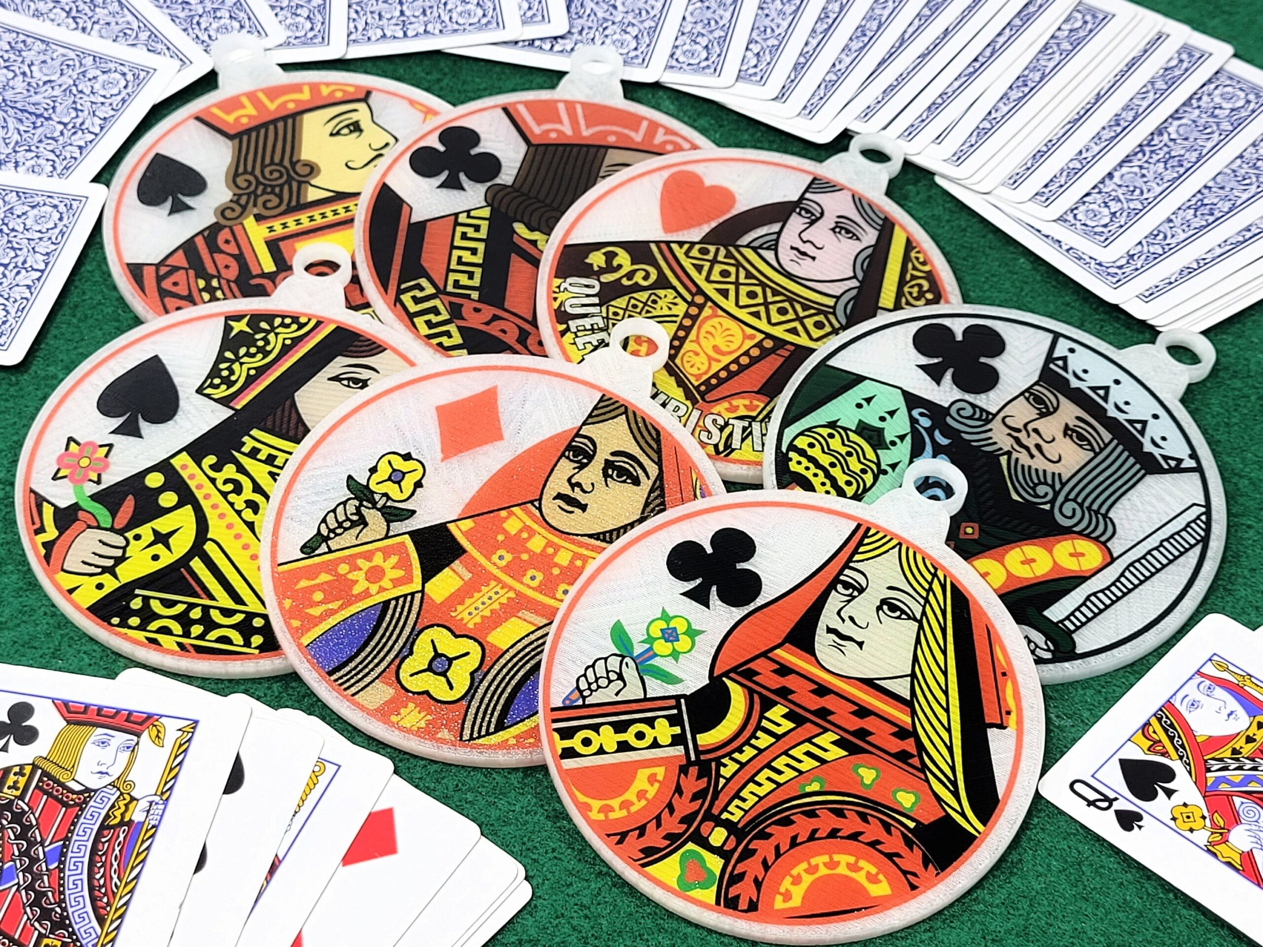 Personalized Playing Card Ornament: Custom Poker Fan Gift, Made in USA - Image 7