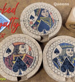 68d5ab268fd2079887957afc.jpg Corked Royalty Coaster Set: Card Player Gift, Poker, Euchre, Bridge