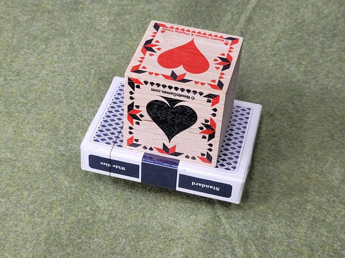 Customizable Trump Marker Set: Dutchman Design, Wooden Cube