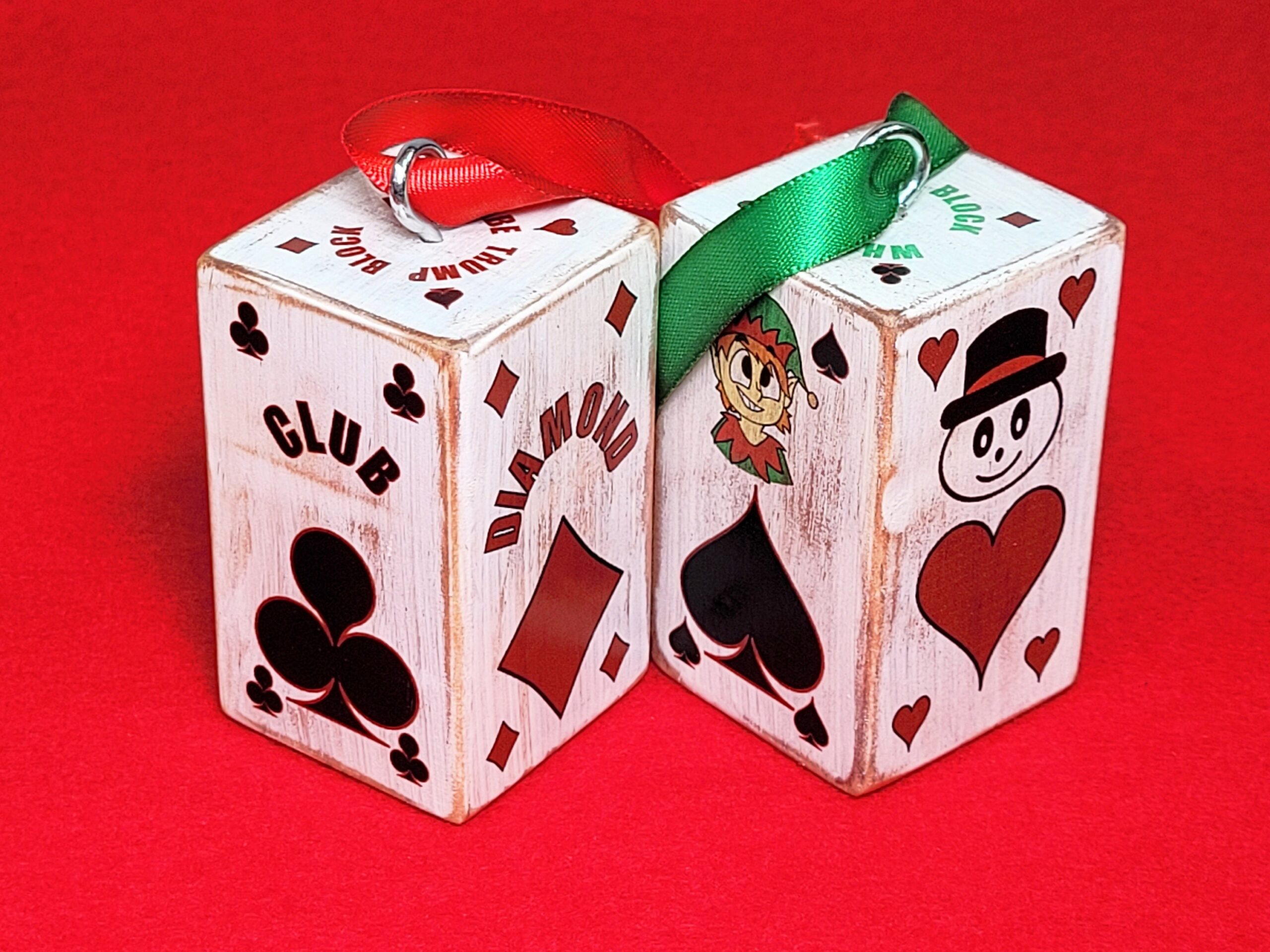Poker Gift Topper: Card Suit Ornament for Bridge, Euchre