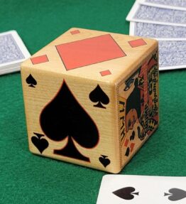 68d5ab6b8fd2079887958a15.jpg Suited Trump Indicator: Trumpmendous EDGE Wooden Card Game Marker