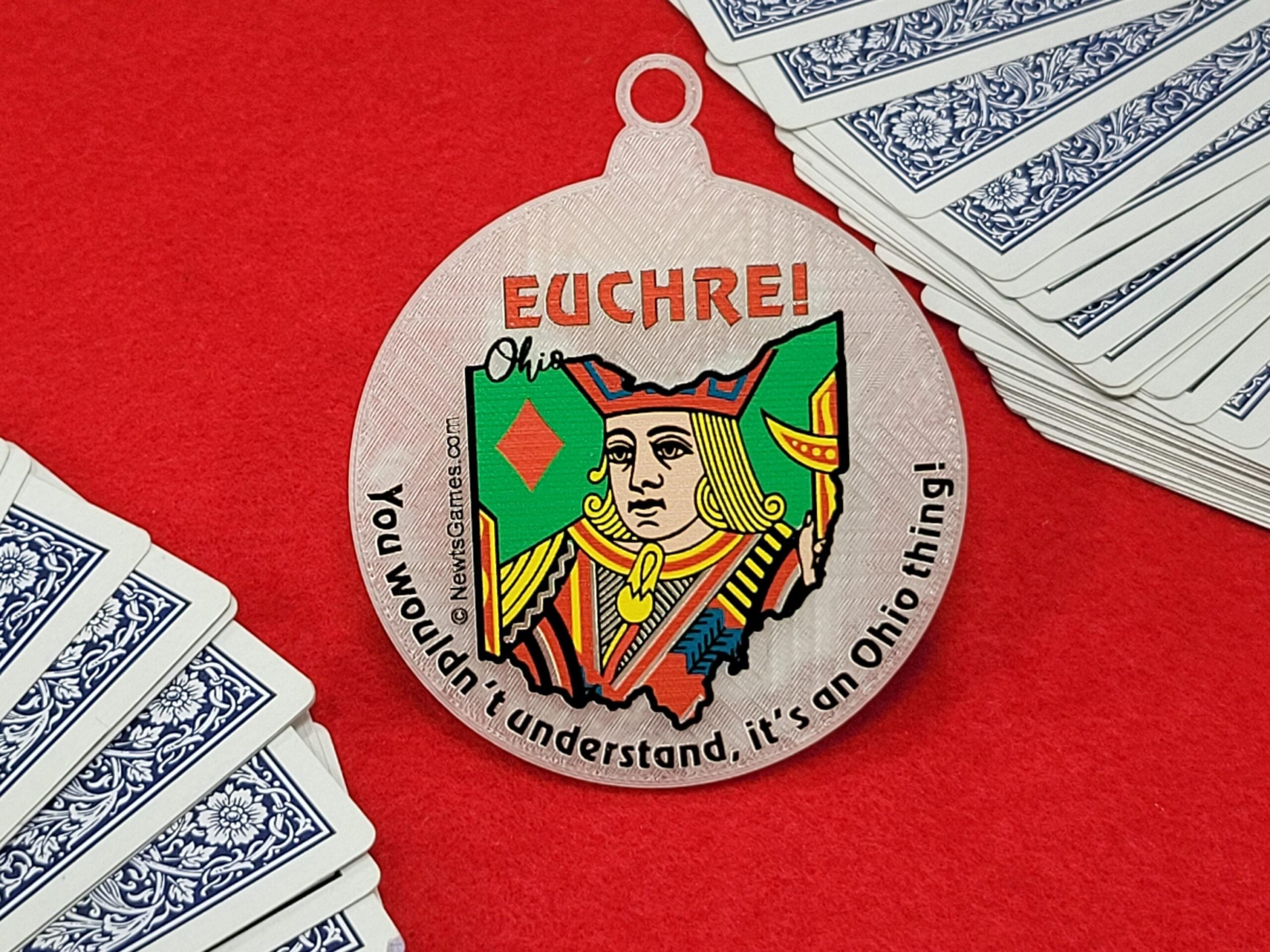 Euchre: You Wouldn't Understand...Christmas Ornament for Ohio, Michigan, Pennsylvania or Indiana - Made in USA - Image 7
