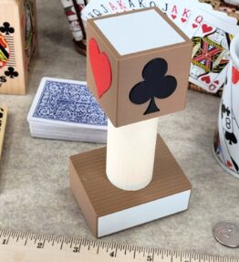 68d5ab718fd2079887958b40.jpg Personalized Euchre Trophy with Trump Marker - Made in USA