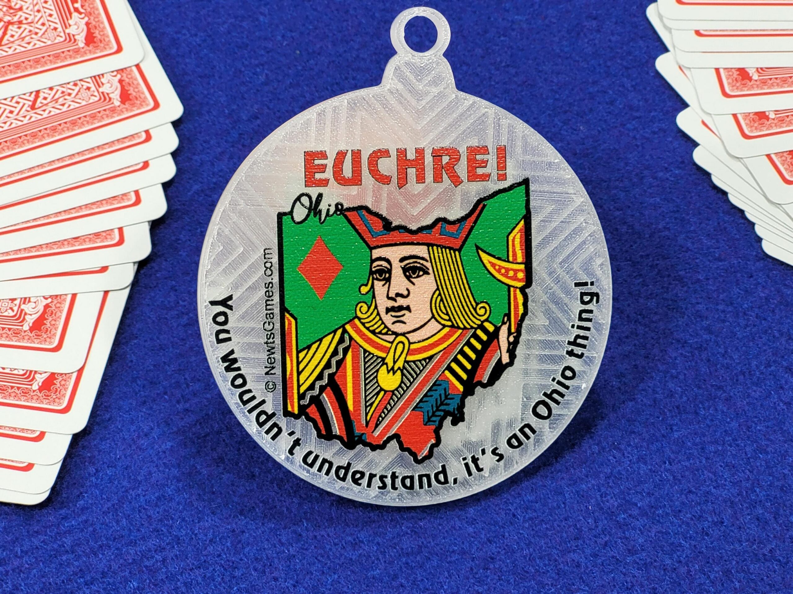 Euchre: You Wouldn't Understand...Christmas Ornament for Ohio, Michigan, Pennsylvania or Indiana - Made in USA - Image 9