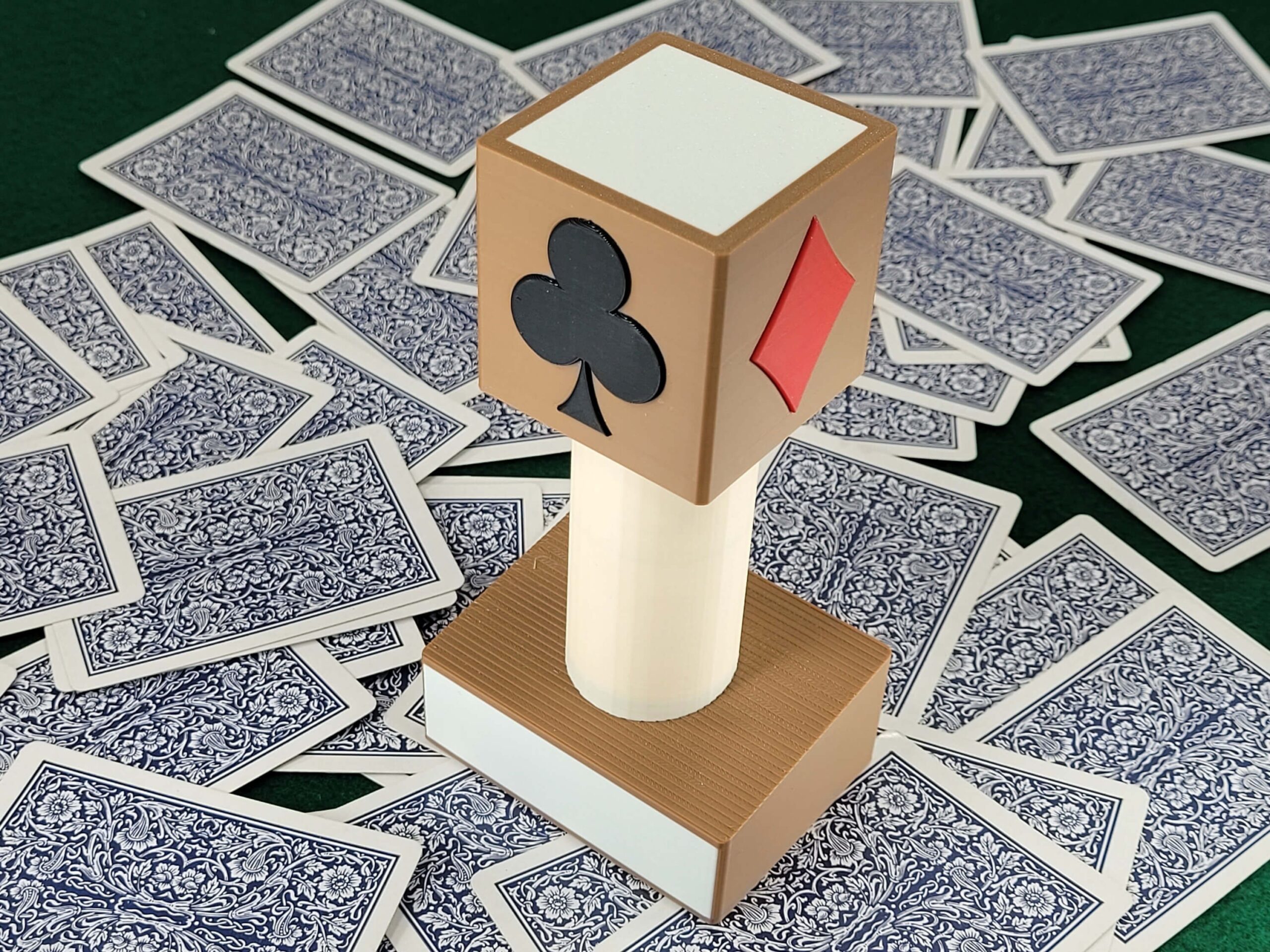 Personalized Euchre Trophy with Trump Marker - Made in USA - Image 4