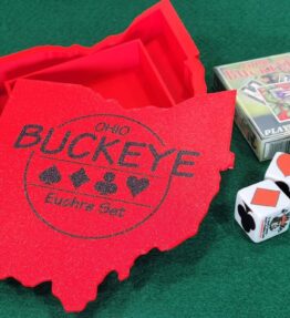 68d5ab7a8fd2079887958e3b.jpg Ohio Buckeye Euchre Card Box Set: Includes Cards & Trump Markers