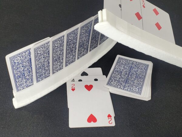 Curved Plastic Playing Card Holder Set: US Made Game Accessory - Image 4