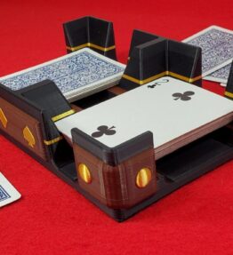 Rustic Gold or Silver Style Playing Card Tray: Add Hand Gild, or Faux Anaconda Bottom